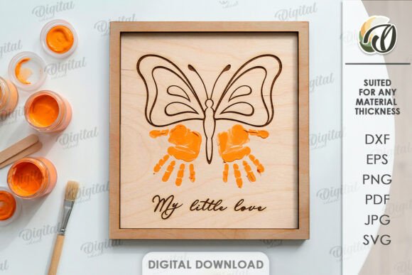 3D Baby Wall Decor Laser Cut Handprint – A Unique Way to Personalize Your Space