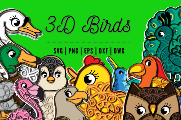 3D Birds SVG Bundle: A Comprehensive Resource for Creative Professionals and Hobbyists