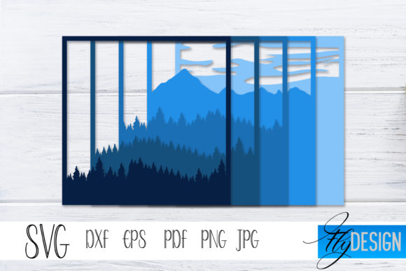3D Layered SVG. Shadowbox Nature 8: A Creative Solution for Dimensional Paper Crafts