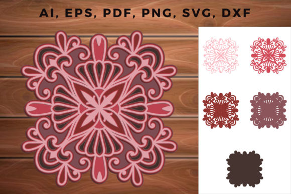 3D MultiLayer Mandala Cut File SVG – Creative Possibilities for Everyone