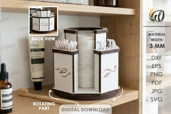 3D Rotating Organizer Laser Cut: A Creative and Practical Design Solution