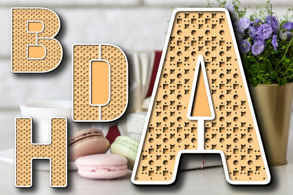 Alphabet Numbers Rattan Cane 3D: Elevating Digital Design with Tactile Aesthetics