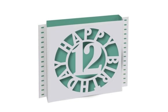 Birthday Shadow Box 3D Card Age 12 – A Creative Way to Celebrate a Special Milestone
