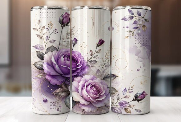 Everything You Need to Know About the 3D Purple Roses 20oz Tumbler Wrap PNG
