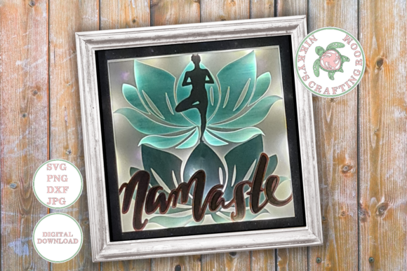 Namaste 3D Shadow Box Template – A Creative Craft Essential